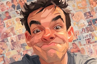 create a custom cartoon caricature illustration