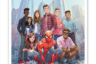 create a personalized comic poster of you and your group