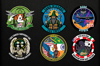 design military army tactical patch badge mascot logo