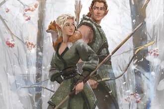 fantasy book cover design or fantasy book cover