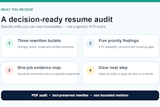 audit your resume for ats issues and rewrite 3 weak bullets