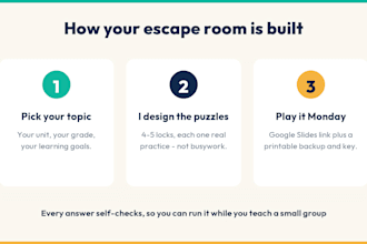 create a custom digital escape room or classroom review game