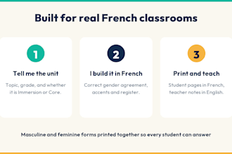 create french immersion and core french classroom resources