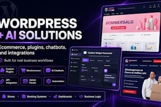 develop a custom wordpress plugin with API integration