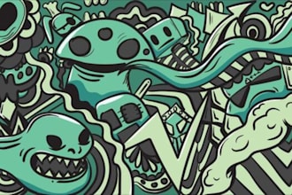 create custom mural art, graffiti mural, decals and street wall art design