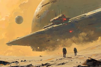 make sci fi illustration and sci fi sci fi illustration art
