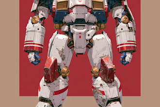 illustrate your mecha, robot and armored characters