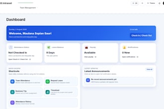 build a custom laravel hris attendance and payroll system