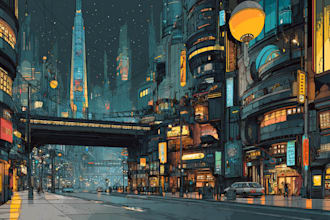 create stunning concept art of a futuristic sci fi city