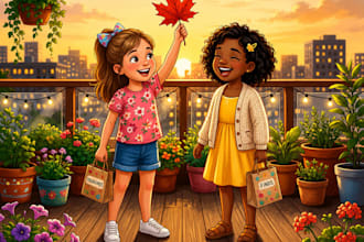 illustrate ai children story book illustration and children book illustration