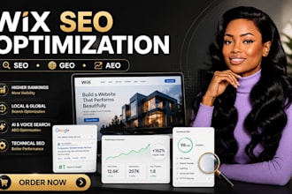 optimize website onpage seo geo aeo and technical for your wix website redesign