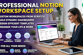 design a custom notion workspace or dashboard for your business