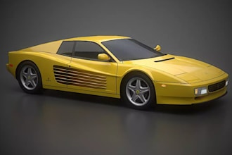 build game ready 3d car,sport car interior model for driving simulation,gtav car