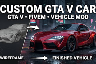create 3d gtav car game model 3d fivem vehicle model 3d gta 5 car modeling