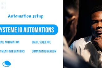 setup systeme io automations, workflows and integrations