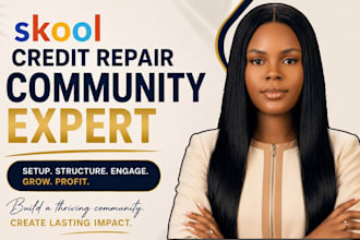 skool community setup skool credit repair skool online community skool manager