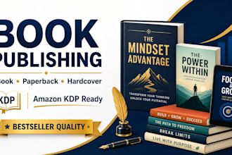 do book design, book formatting and publish book on amazon