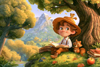 children book illustration and children book illustration