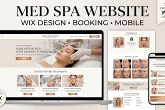 design medical spa, dental clinic, iv therapy or plastic surgery wix website