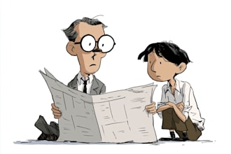 create custom political satire or editorial cartoon art