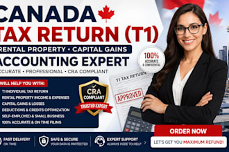 do canada tax return t1 rental property income capital gains accounting expert