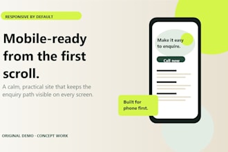 build a responsive landing page for your local business