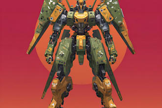 illustrate your mecha, robot and armored characters