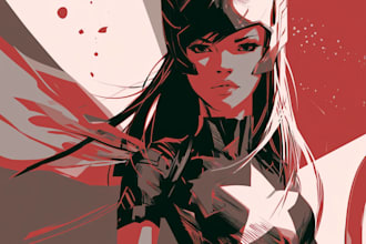 illustrate epic superhero action scenes and comic pages