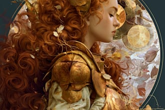 draw fantasy portrait illustration with cinematic lighting