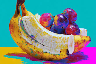 design unique food pop art illustrations and posters