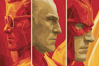 create dark superhero comic art and graphic novel