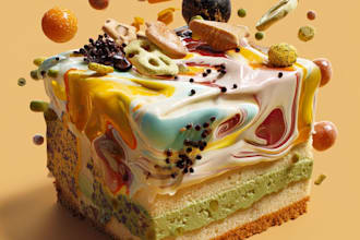 create eye catching pop art food illustrations