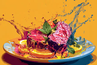draw your food photos into stunning pop art