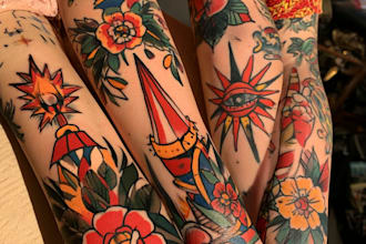 make a traditional japanese irezumi tattoo