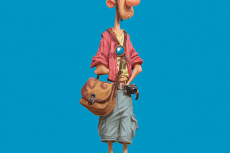 create an original cartoon character for your brand