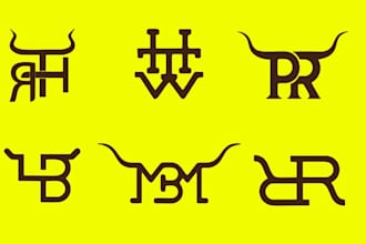 design western cattle brand logo design