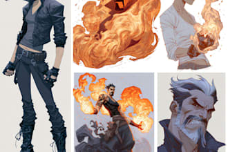 draw custom comic book pages