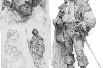 design fantasy character sketch for you