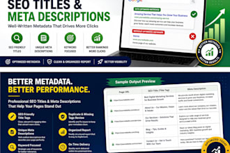 write SEO titles and meta descriptions for your website
