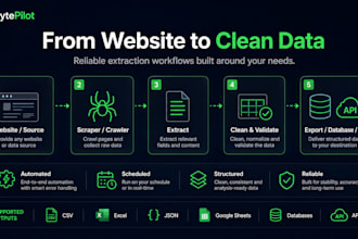 build a custom web scraper and data extraction automation