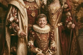 make awesome royal family, royal couple portrait