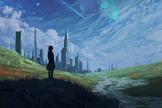 create stunning sci fi concept art and futuristic environments