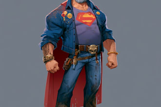superhero character for comics
