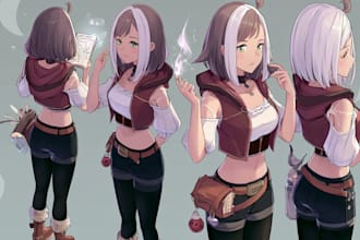 anime manga character illustration