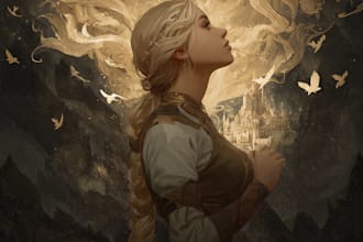 draw your fantasy character fantasy character illustration