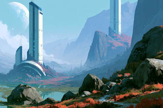concept art for science fiction