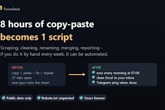 automate your workflow with python bots, scrapers and reports