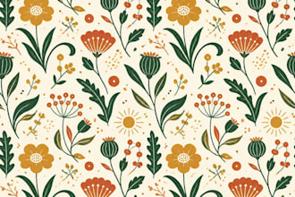 design unique seamless repeat pattern, textile, print design