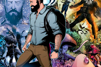 create ai comic book, illustrations any style