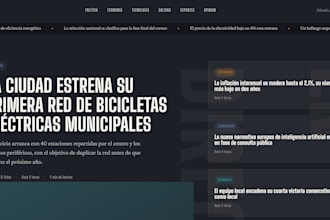 design a modern responsive website template